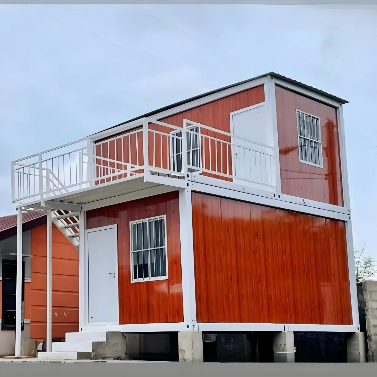 Easy Install Prefabricated Home Villa Two Story Flat Pack Modular Container Prefab Glass House 
Easy Install Prefabricated Home Villa Two Story Flat Pack Modular Container Prefab Glass House