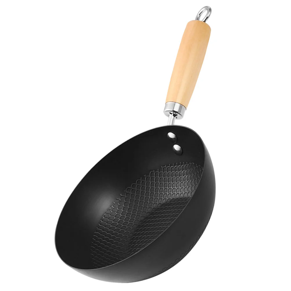 Wok Fry Pans Frying Small Iron for Gas Stove Cooking Pot Wooden Round Bottom Kitchen Cookware
Wok Fry Pans Frying Small Iron for Gas Stove Cooking Pot Wooden Round Bottom Kitchen Cookware