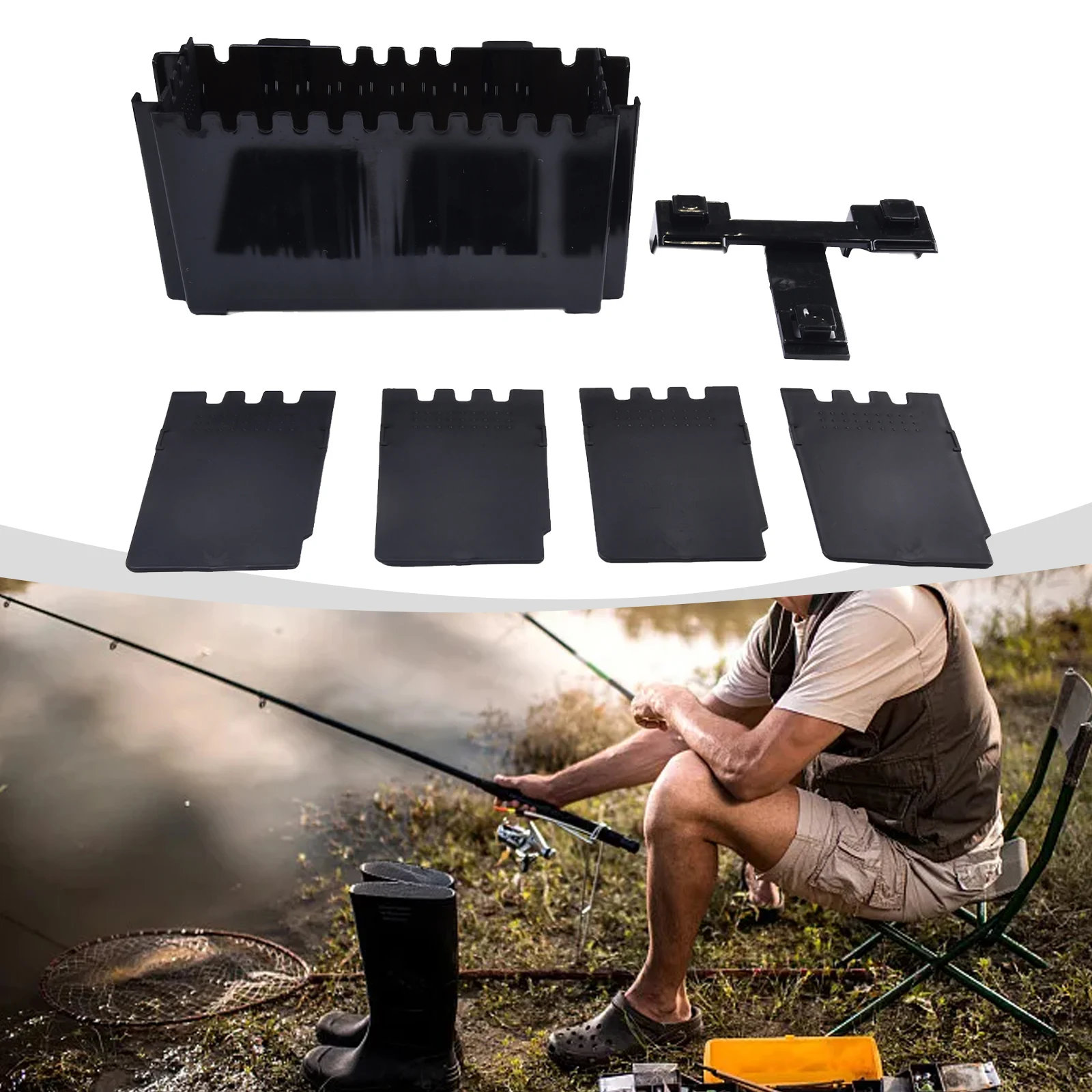 1pcs Fishing Bait Holder Bait Box Raft Fishing Accessory Vertical Inserted Lure Case For MEIHO Box Fishing Tools
1pcs Fishing Bait Holder Bait Box Raft Fishing Accessory Vertical Inserted Lure Case For MEIHO Box Fishing Tools