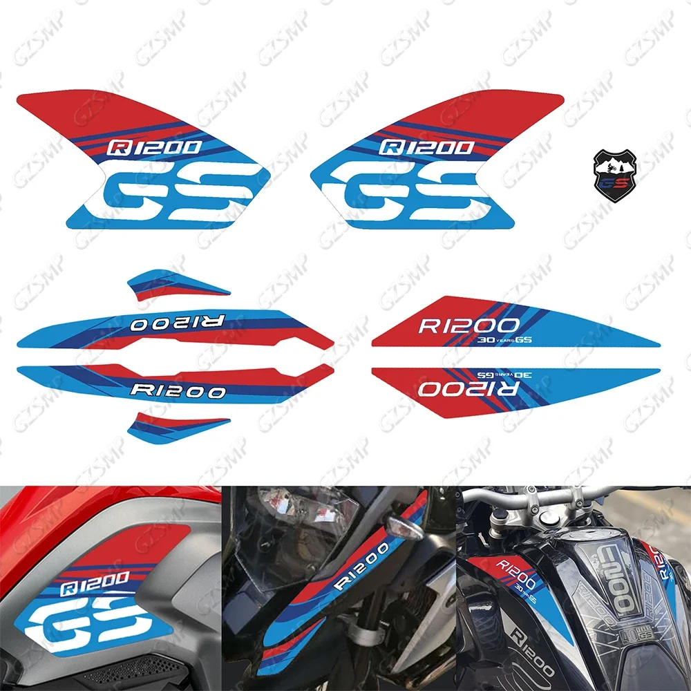 Motorcycle Sticker Front Nose Fairing Decals Body Fuel Tank decoration Pad Stickers Fit for BMW R1200GS 2013-2017
Motorcycle Sticker Front Nose Fairing Decals Body Fuel Tank decoration Pad Stickers Fit for BMW R1200GS 2013-2017
