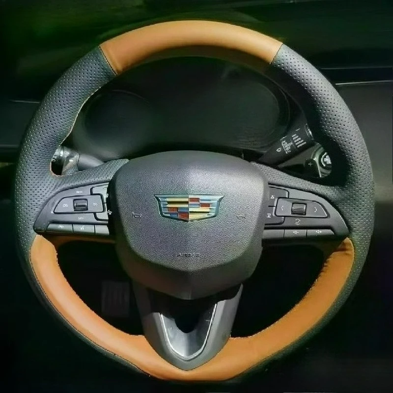 Чехол на руль автомобиля из износостойкой черной кожи ручной работы для Cadillac CT4, CT5, CT6, ATSL, XT4, XT5, XT6, XTS
Чехол на руль автомобиля из износостойкой черной кожи ручной работы для Cadillac CT4, CT5, CT6, ATSL, XT4, XT5, XT6, XTS