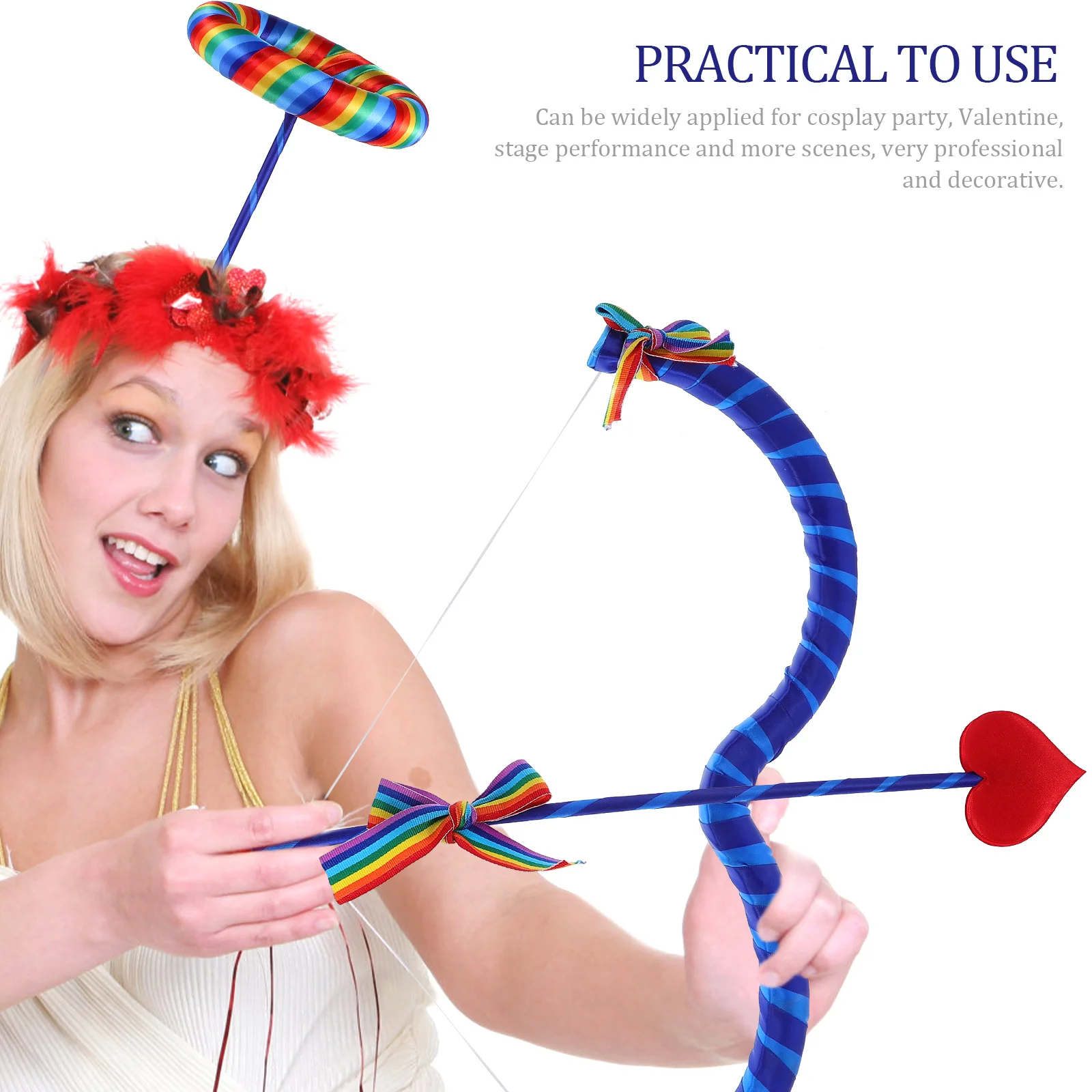 Cupid Bow Arrow Props Reusable Versatile Photo Valentine Cosplay Stage Foam Plastic Decor Party Hat Accessories 
Cupid Bow Arrow Props Reusable Versatile Photo Valentine Cosplay Stage Foam Plastic Decor Party Hat Accessories