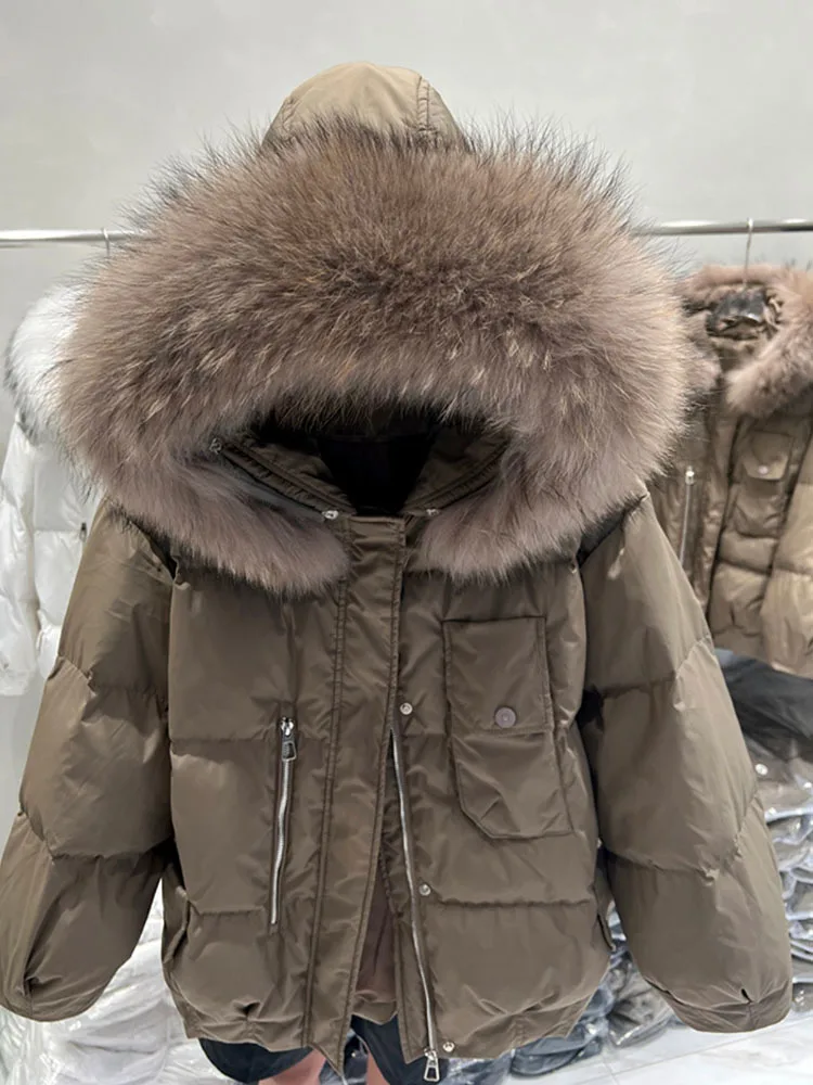2022 Large Real wool Fur Winter Down Jacket Women 90% White Duck Down Coats Long Loose Female Parka Waterproof Glossy Coat
2022 Large Real wool Fur Winter Down Jacket Women 90% White Duck Down Coats Long Loose Female Parka Waterproof Glossy Coat