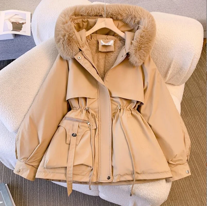 Autumn Winter Women Fashion Coats Korean Hooded Drawstring Padded Jackets Solid Female Casual Street Outfit Coat Zip Up Parkas
Autumn Winter Women Fashion Coats Korean Hooded Drawstring Padded Jackets Solid Female Casual Street Outfit Coat Zip Up Parkas