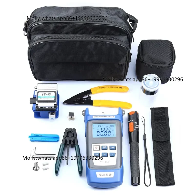 Fiber Optic Cable Tester Tool Kit FC-6S Fiber Cleaver Optical Power Meter Visual Fault Locator 10mw Wire Stripper FTTH Tool
Fiber Optic Cable Tester Tool Kit FC-6S Fiber Cleaver Optical Power Meter Visual Fault Locator 10mw Wire Stripper FTTH Tool