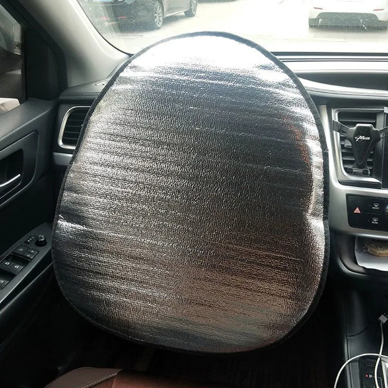 Car Steering Wheel Sun Shade Double Thick Sun Protection Foldable Anti-uv Sunscreen Car Supplies Car Steering Wheel Cover Silver
Car Steering Wheel Sun Shade Double Thick Sun Protection Foldable Anti-uv Sunscreen Car Supplies Car Steering Wheel Cover Silver
