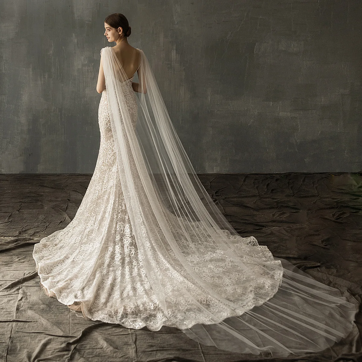 V642 European and American Style Double-Shoulder Rhinestone Veil, Extra-Long 3m Trailing Shoulder Veil, Bridal Wedding Dress Accessories Wholesale
V642 European and American Style Double-Shoulder Rhinestone Veil, Extra-Long 3m Trailing Shoulder Veil, Bridal Wedding Dress Accessories Wholesale