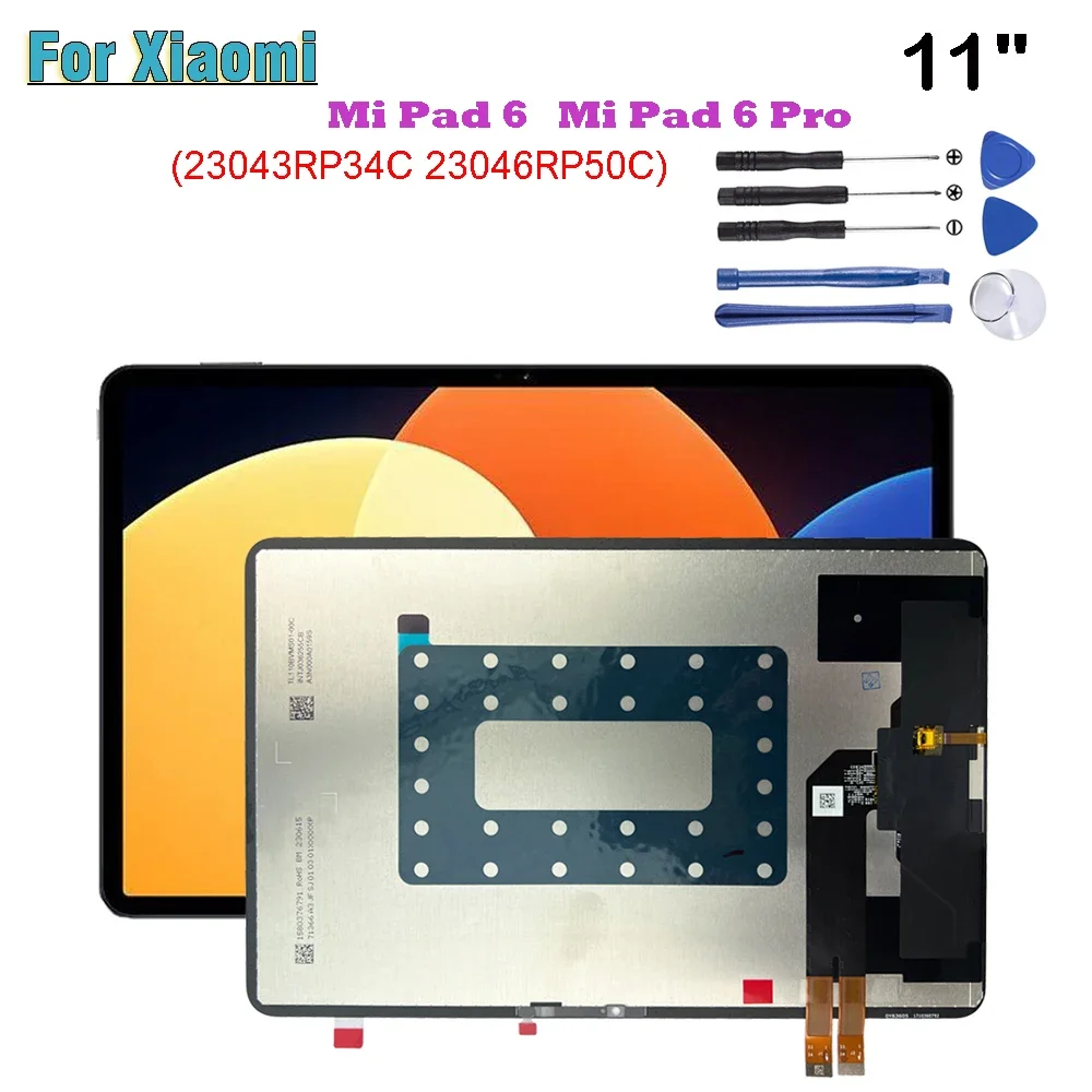 11" AAA+ For Xiaomi Pad 6 Mi Pad 6 Pro 11" 23043RP34C 23046RP50C LCD Display Touch Screen Digitizer Glass Assembly
11" AAA+ For Xiaomi Pad 6 Mi Pad 6 Pro 11" 23043RP34C 23046RP50C LCD Display Touch Screen Digitizer Glass Assembly