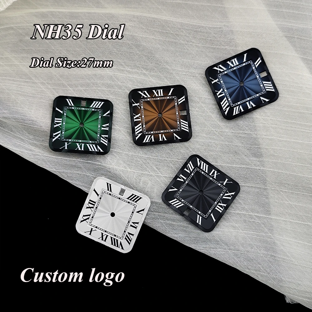 New 27mm NH35 dial custom logo dial men's automatic watch Roman numeral dial suitable for NH35 movement watch accessories
New 27mm NH35 dial custom logo dial men's automatic watch Roman numeral dial suitable for NH35 movement watch accessories