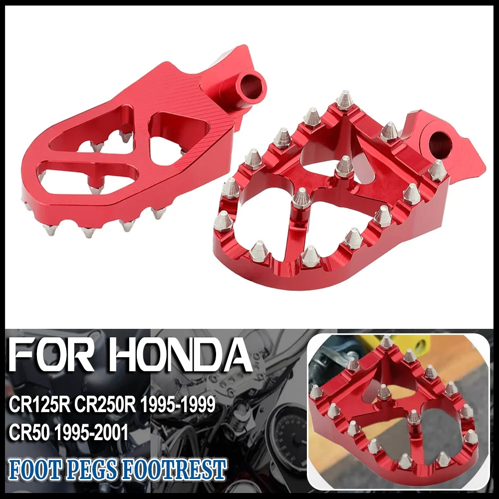 Motorcycle CNC Foot Pegs Pedal Rest Footpeg For Honda CR125R CR250R 1995-1999 1996 CR50 1995-2001
Motorcycle CNC Foot Pegs Pedal Rest Footpeg For Honda CR125R CR250R 1995-1999 1996 CR50 1995-2001