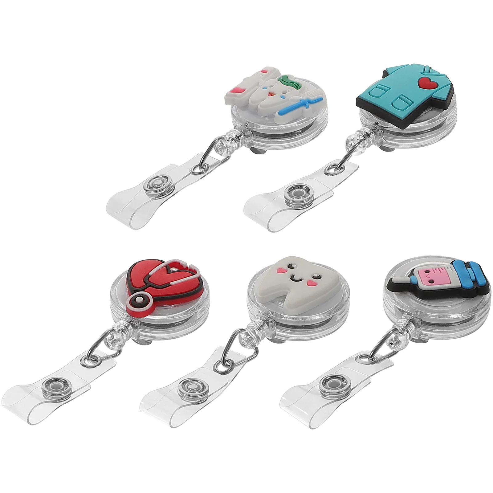 5Pcs Chest Card Clips Retractable Badge Holder Secure Belt Clip Design for Id Cards Name Tags Nursing Staff Accessories
5Pcs Chest Card Clips Retractable Badge Holder Secure Belt Clip Design for Id Cards Name Tags Nursing Staff Accessories