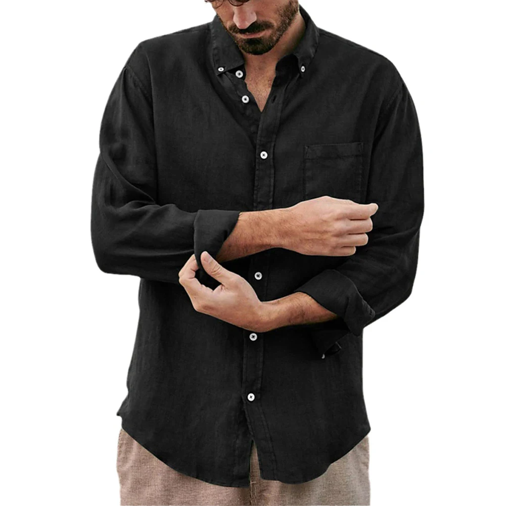 Lapel Shirt Men's Shirt Cardigan Casual Lapel Long Sleeve Polyester Regular Solid Color Vacation Daily New Stylish
Lapel Shirt Men's Shirt Cardigan Casual Lapel Long Sleeve Polyester Regular Solid Color Vacation Daily New Stylish