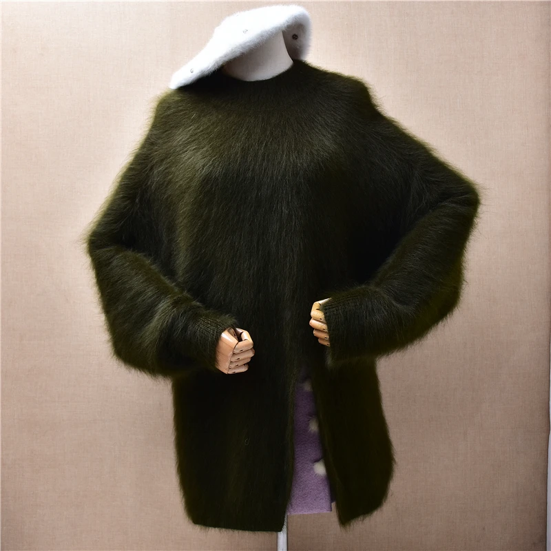 Женская осенне-зимняя одежда, вязаный норковый кашемир с круглым вырезом и длинными рукавами «летучая мышь», свободный пуловер с разрезом, свитер, джемпер
Женская осенне-зимняя одежда, вязаный норковый кашемир с круглым вырезом и длинными рукавами «летучая мышь», свободный пуловер с разрезом, свитер, джемпер