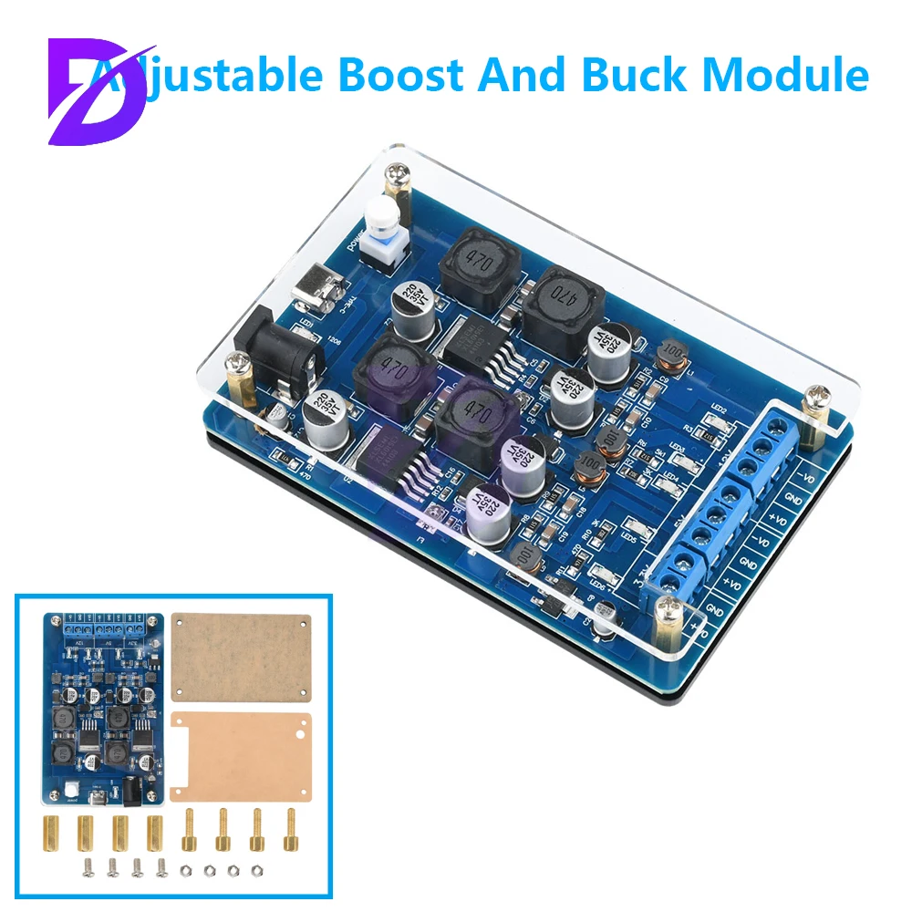 DC-DC 5V 2A to 3.3V/4.5-25V Output Adjustable Boost And Buck Module Xl6019 Power Module Type C
DC-DC 5V 2A to 3.3V/4.5-25V Output Adjustable Boost And Buck Module Xl6019 Power Module Type C