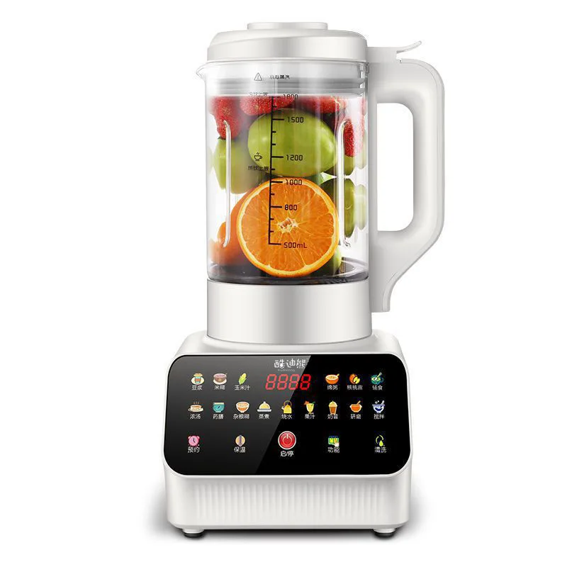 1.8L Automatic Wall Breaking Machine Household Touch Color Screen Soft Sound Heating Soy Milk Machine
1.8L Automatic Wall Breaking Machine Household Touch Color Screen Soft Sound Heating Soy Milk Machine