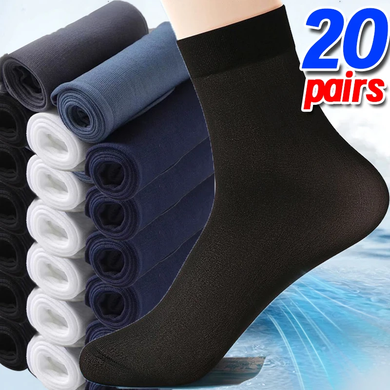 Casual Men's Business Socks Summer Winter High Quality Soft Breathable Cotton Socks Black White Comfortable Middle Crew Socks
Casual Men's Business Socks Summer Winter High Quality Soft Breathable Cotton Socks Black White Comfortable Middle Crew Socks