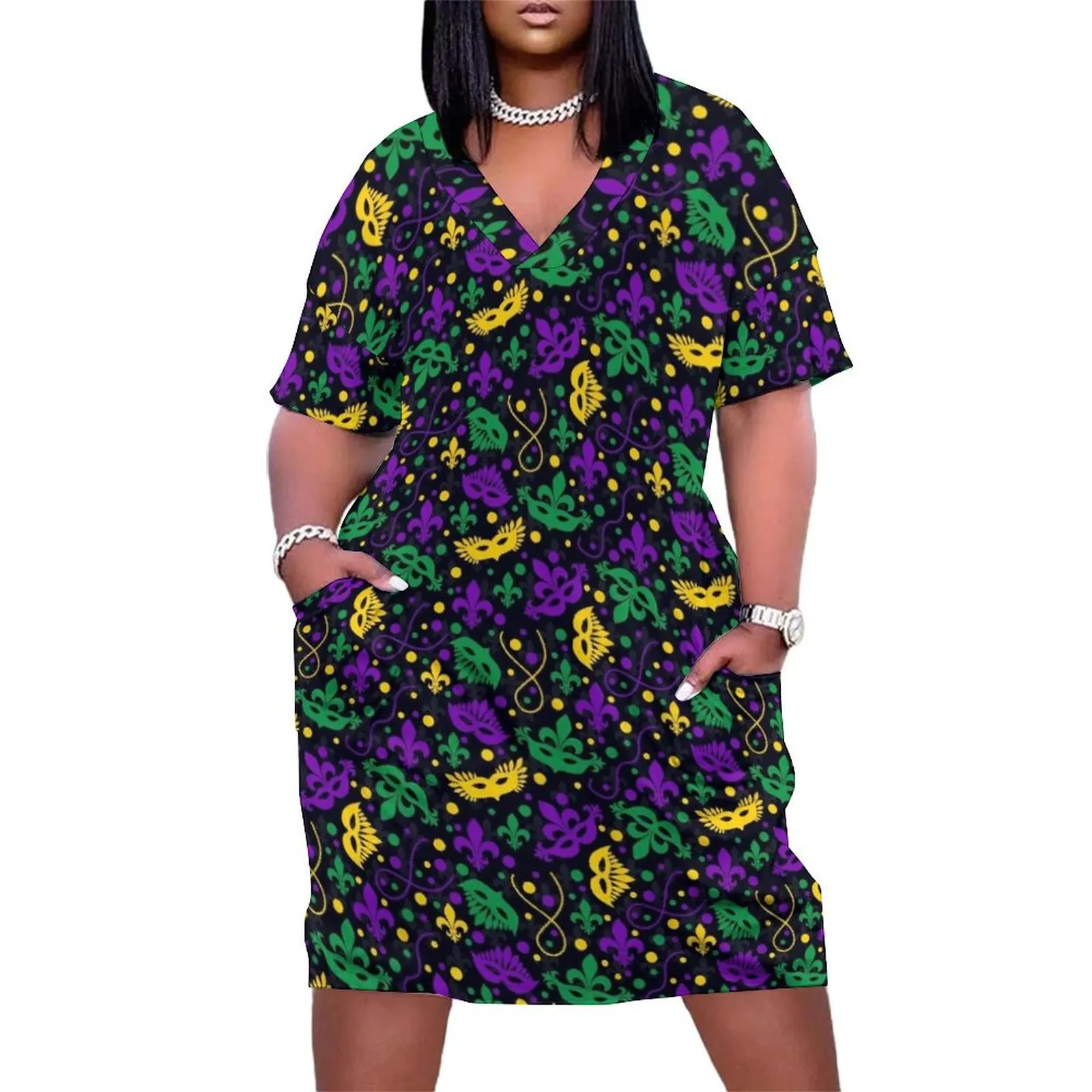 Mardi Gras Loose Pocket Dress ladies dresses for women 2025 woman dress sexy dress for women dresses for official occasions
Mardi Gras Loose Pocket Dress ladies dresses for women 2025 woman dress sexy dress for women dresses for official occasions