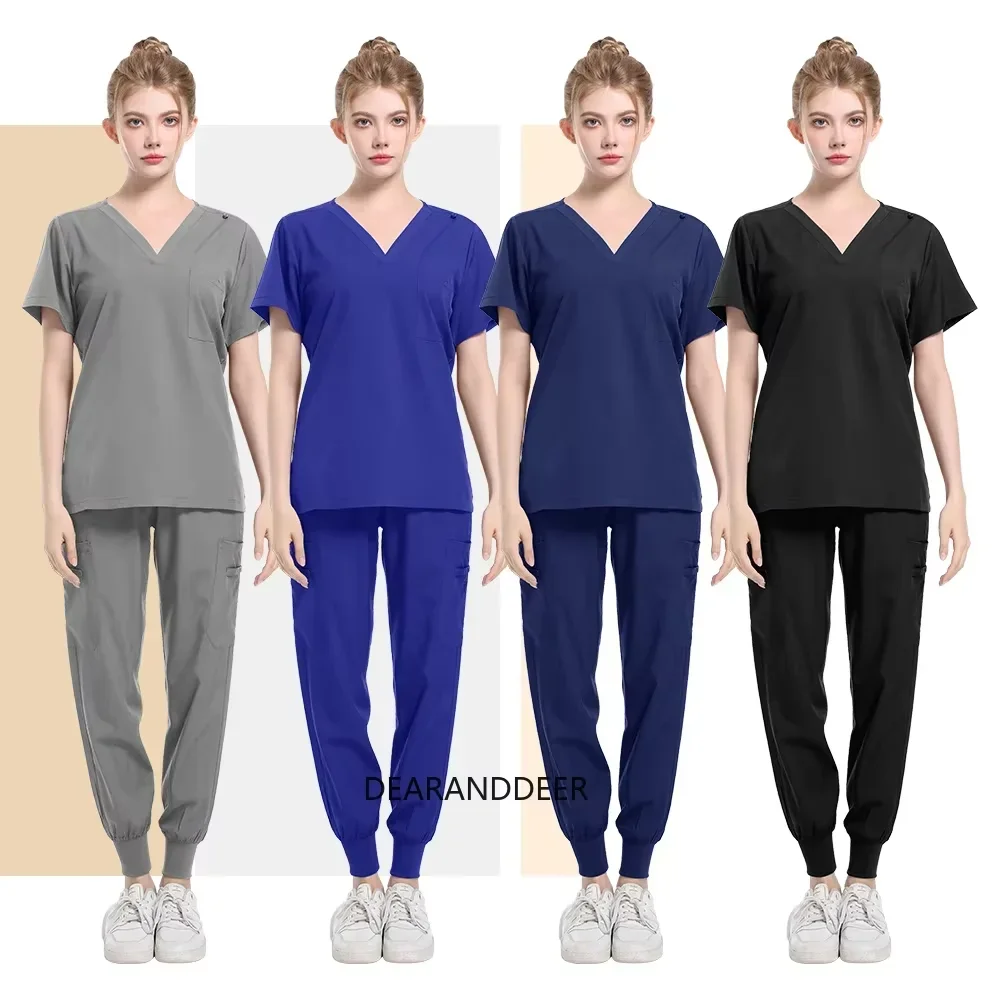 Unisex pharmacy, nursing hospital, doctor's work clothes, dental, beauty salon, sanatorium medical solid color scrub suit
Unisex pharmacy, nursing hospital, doctor's work clothes, dental, beauty salon, sanatorium medical solid color scrub suit