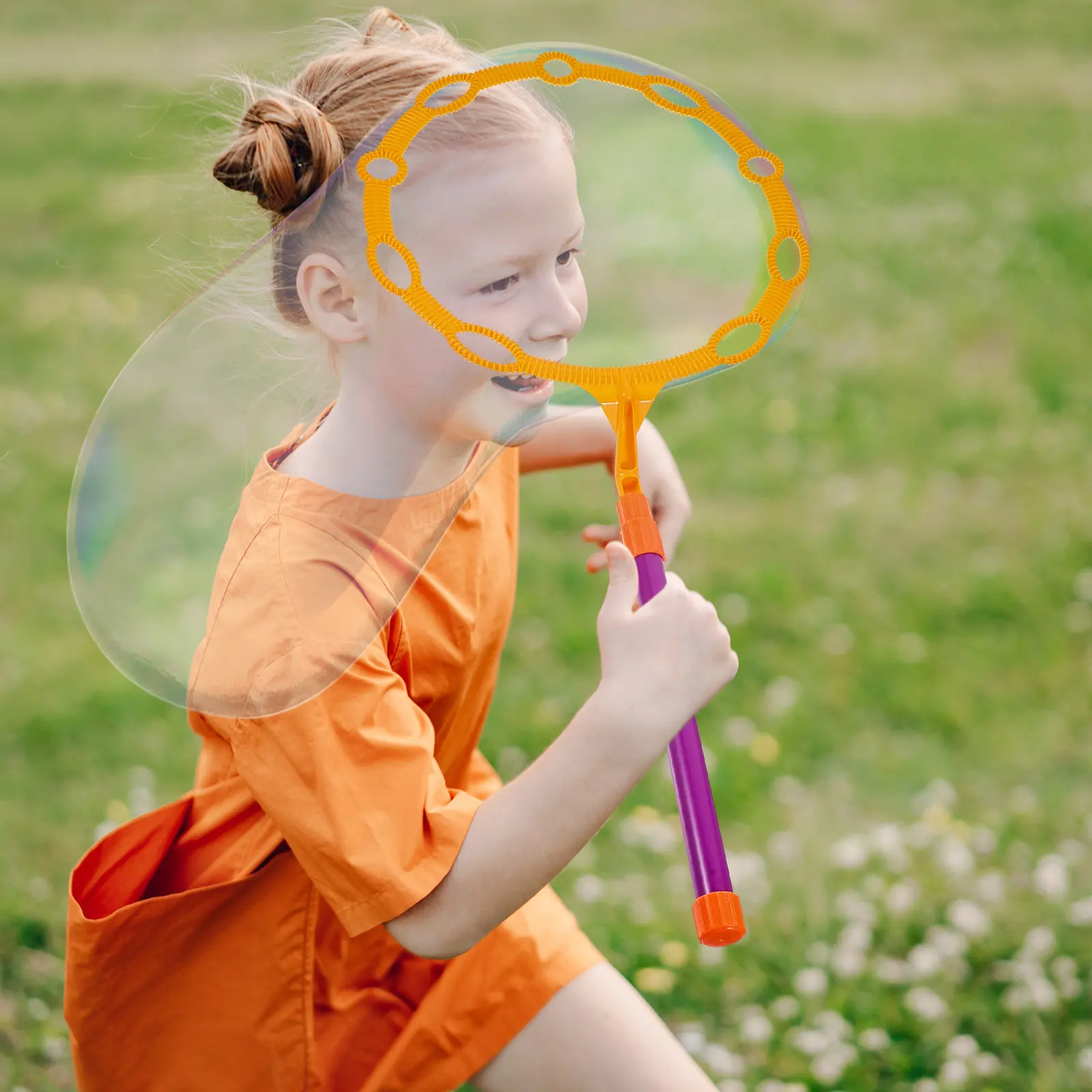 Outdoor Large Bubble Long Removable Handle Small Circle Blowing Bubble Stick Kids Plaything for Boys Girls Orange
Outdoor Large Bubble Long Removable Handle Small Circle Blowing Bubble Stick Kids Plaything for Boys Girls Orange