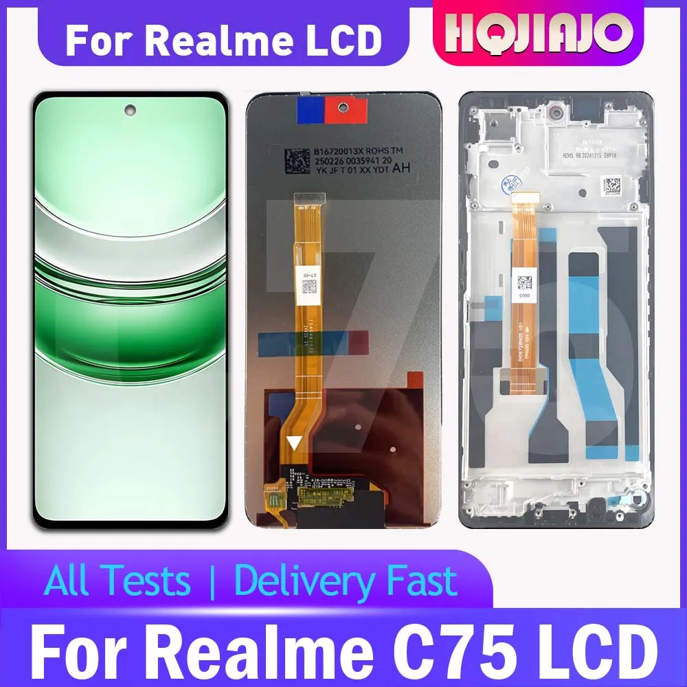 For Realme C75 RMX3941 LCD Display Touch Screen Digitizer 6.72" High-Quality Replacement Assembly for Realme c75 repair Parts
For Realme C75 RMX3941 LCD Display Touch Screen Digitizer 6.72" High-Quality Replacement Assembly for Realme c75 repair Parts