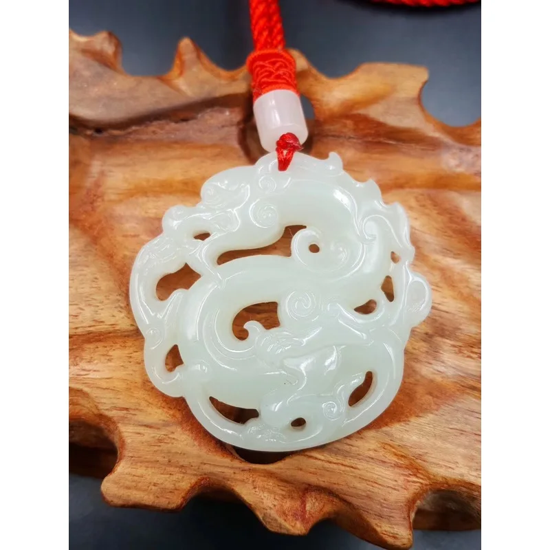 Hotan White Jade Pendant Necklace Ethnic Style Fashionable And Versatile
Hotan White Jade Pendant Necklace Ethnic Style Fashionable And Versatile