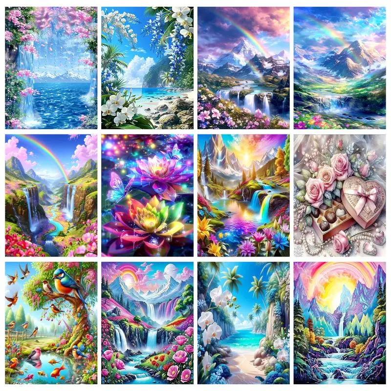 GATYZTORY Picture By Number Rainbow Mountain Scenery Kits Home Decor Painting By Numbers Drawing On Canvas HandPainted Art
GATYZTORY Picture By Number Rainbow Mountain Scenery Kits Home Decor Painting By Numbers Drawing On Canvas HandPainted Art