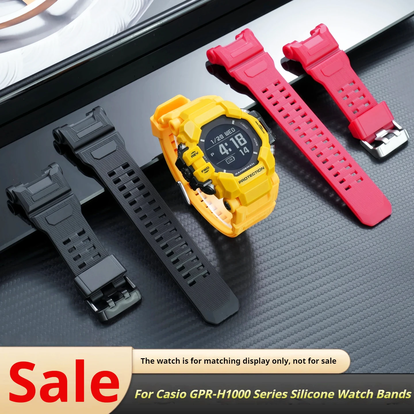 Silicone Watch Band For Casio G-shock GPR-H1000 Resin Watch Strap for Men GPRH1000 Rubber Wristband Waterproof Outdoor Strap Red
Silicone Watch Band For Casio G-shock GPR-H1000 Resin Watch Strap for Men GPRH1000 Rubber Wristband Waterproof Outdoor Strap Red
