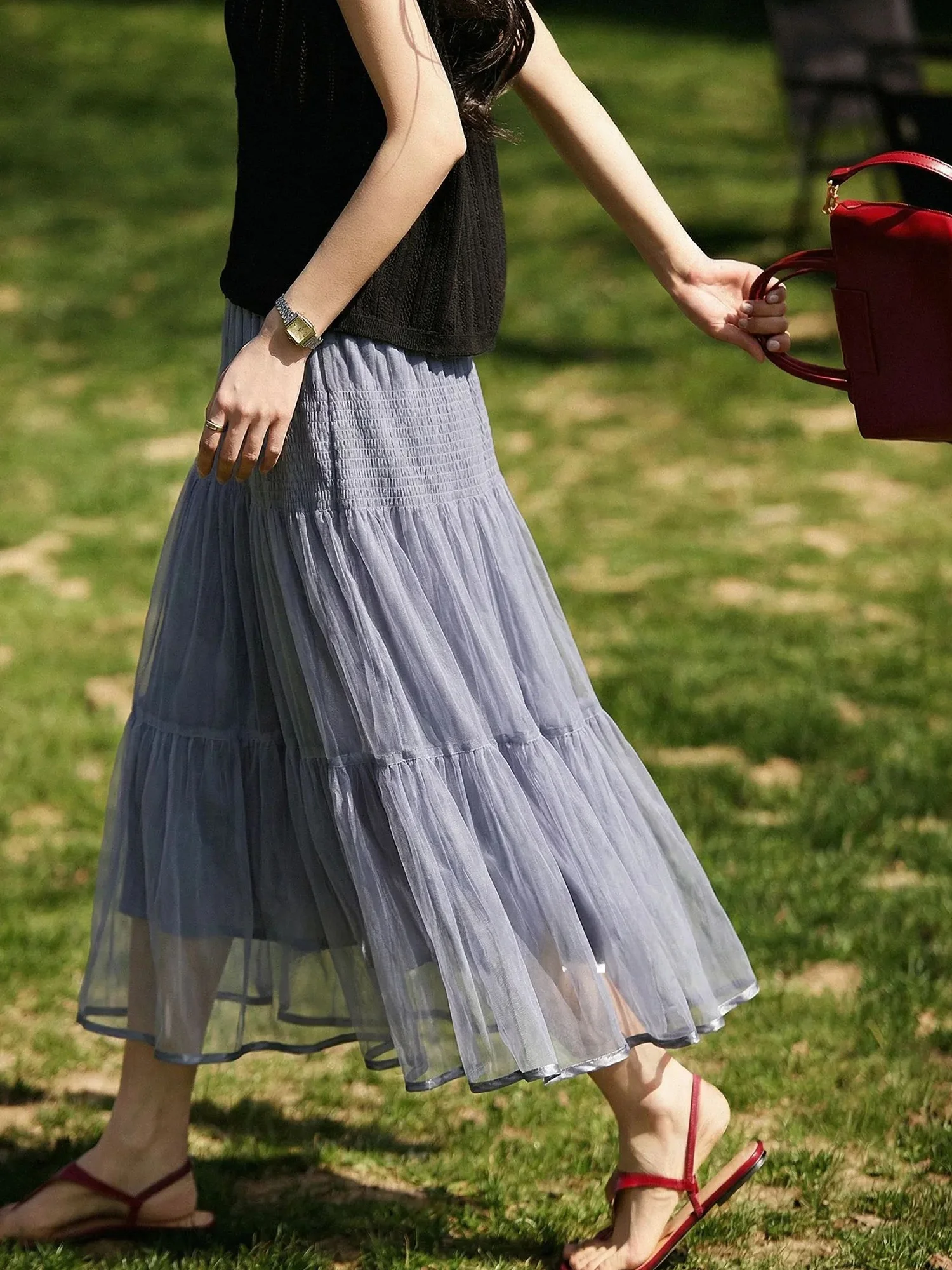 Chivirin High Waist A-Line Cake Skirt Commute Style Polyester Fiber Slimming Full Skirt Ladies Daily Wear Summer 2026
Chivirin High Waist A-Line Cake Skirt Commute Style Polyester Fiber Slimming Full Skirt Ladies Daily Wear Summer 2026