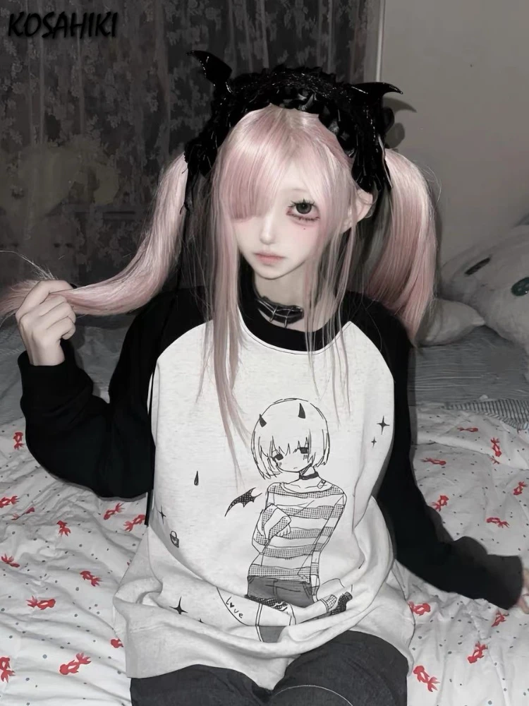 Patchwork Contrast Cartoon Printing Hoodies Japanese Grunge Kawaii Autumn Sweatshirts Vintage Casual Women Y2k Aesthetic Hoody
Patchwork Contrast Cartoon Printing Hoodies Japanese Grunge Kawaii Autumn Sweatshirts Vintage Casual Women Y2k Aesthetic Hoody