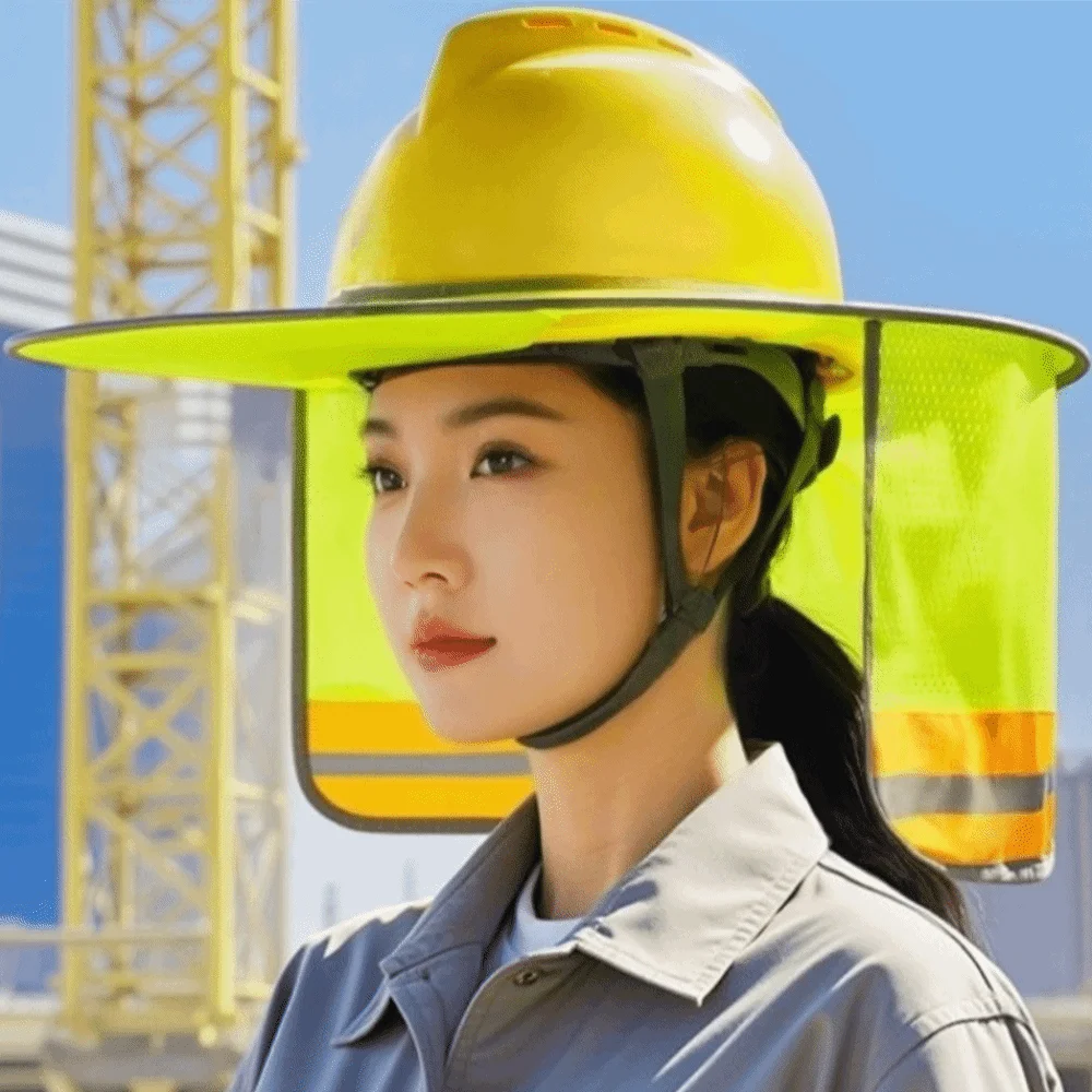 UV Protection Safety Helmet Curtain Breathable Wide Brim Reflective Neck Protector Zipper Reflective Sunscreen Neck Cover
UV Protection Safety Helmet Curtain Breathable Wide Brim Reflective Neck Protector Zipper Reflective Sunscreen Neck Cover