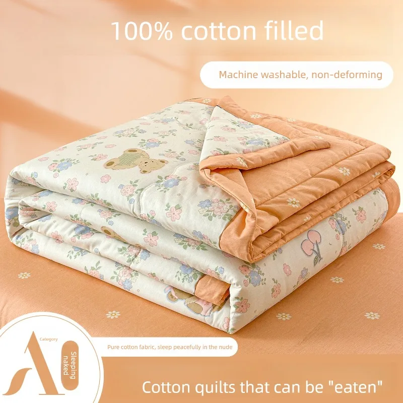 Air Condition Comforter Cotton Filled Summer Quilt Single Double Machine Washable Bedding Supply
Air Condition Comforter Cotton Filled Summer Quilt Single Double Machine Washable Bedding Supply