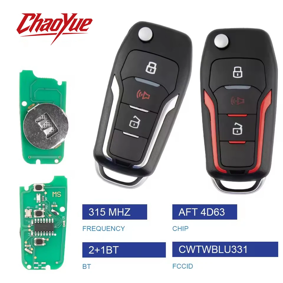 Remote Car Key 315MHZ For Ford Escape F150 Explorer 2001-2007 FCCID CWTWB1U331 AFTS 4D63 Chip Silver Red Color 2 sold byOkey Car
Remote Car Key 315MHZ For Ford Escape F150 Explorer 2001-2007 FCCID CWTWB1U331 AFTS 4D63 Chip Silver Red Color 2 sold byOkey Car