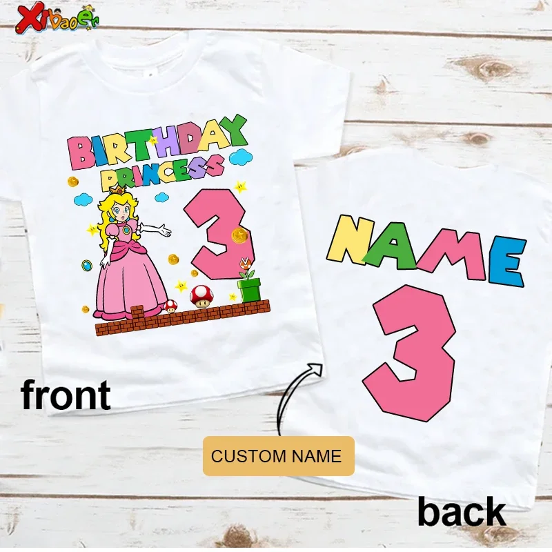 Birthday Girl T Shirt Princess Shirt for Kids Custom Name T-Shirt Toddler Baby Gift 3nd Birthday Shirt Teen Girl Clothes 5 Years
Birthday Girl T Shirt Princess Shirt for Kids Custom Name T-Shirt Toddler Baby Gift 3nd Birthday Shirt Teen Girl Clothes 5 Years