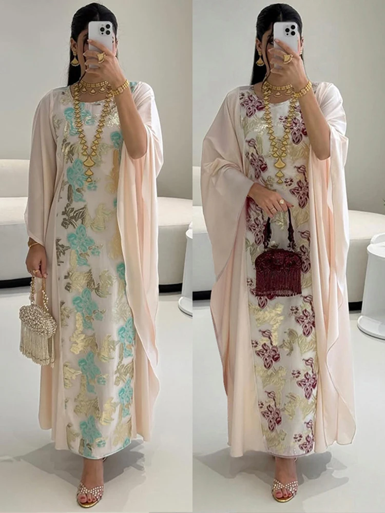 Muslim Women Dress Ramadan Eid Jalabiya Bat Sleeve Party Dresses Arab Long Robe Morocco Dubai Kaftan Islam Vestidos Largo 2025s
Muslim Women Dress Ramadan Eid Jalabiya Bat Sleeve Party Dresses Arab Long Robe Morocco Dubai Kaftan Islam Vestidos Largo 2025s