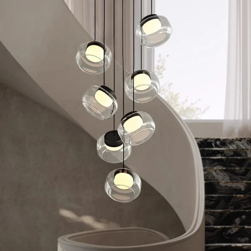 Modern Marble Chandelier Villa Duplex Building with Empty Ceiling Light Luxury Living Room Staircase Lighting Fixtures
Modern Marble Chandelier Villa Duplex Building with Empty Ceiling Light Luxury Living Room Staircase Lighting Fixtures