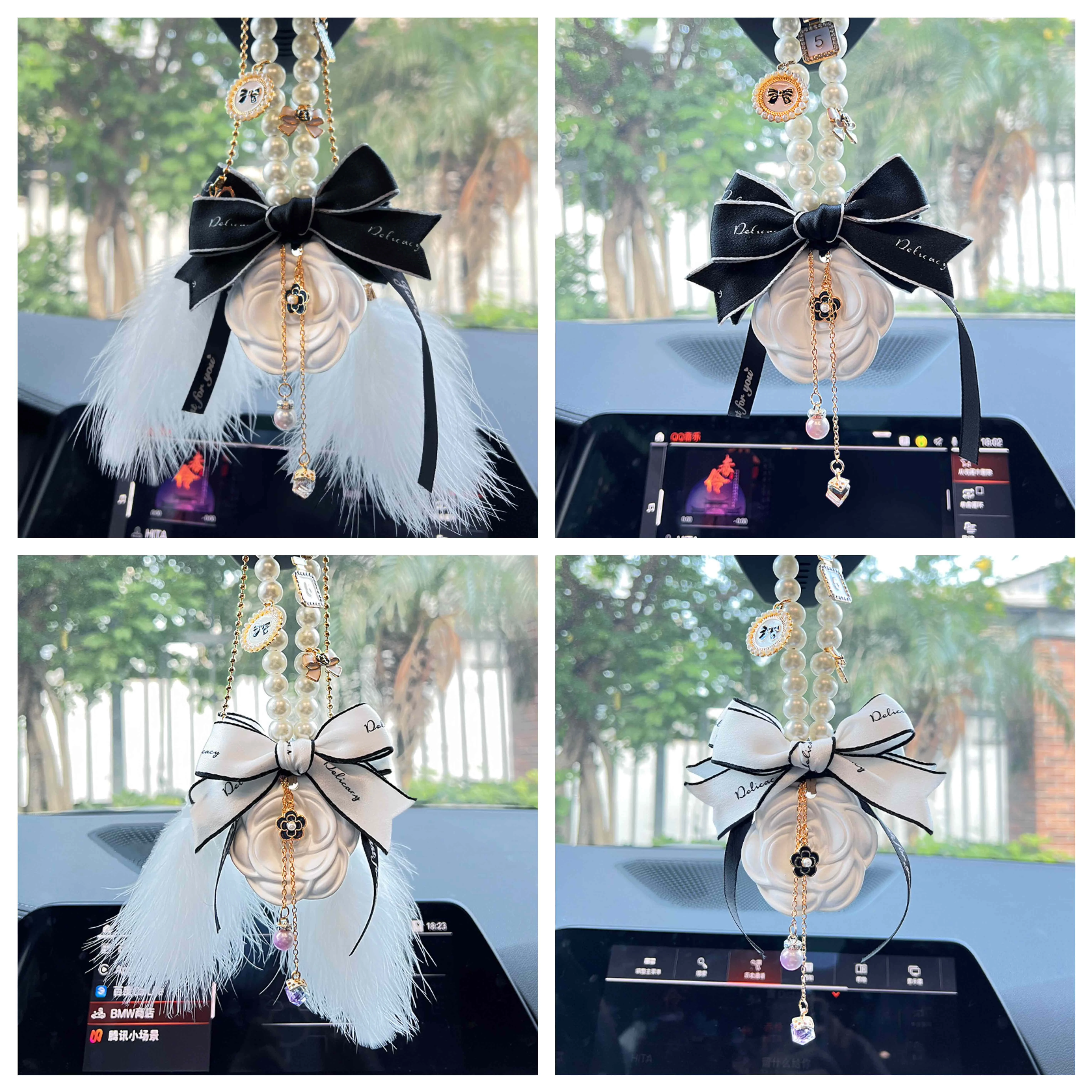 Pearl Camellia Flower Tassel Car Pendant Gypsum Aromatherapy Auto Rearview Mirror Hanging Ornaments Decoration Accessories Girls
Pearl Camellia Flower Tassel Car Pendant Gypsum Aromatherapy Auto Rearview Mirror Hanging Ornaments Decoration Accessories Girls