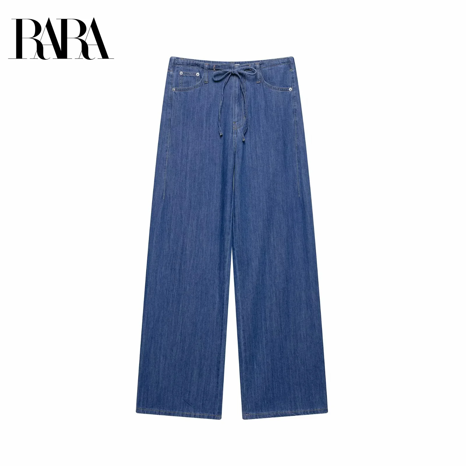 RARA Womens Denim Drawstring Casual Wide Leg Pants Stylish High Waist Loose Fit Design Ladies Fashion
RARA Womens Denim Drawstring Casual Wide Leg Pants Stylish High Waist Loose Fit Design Ladies Fashion