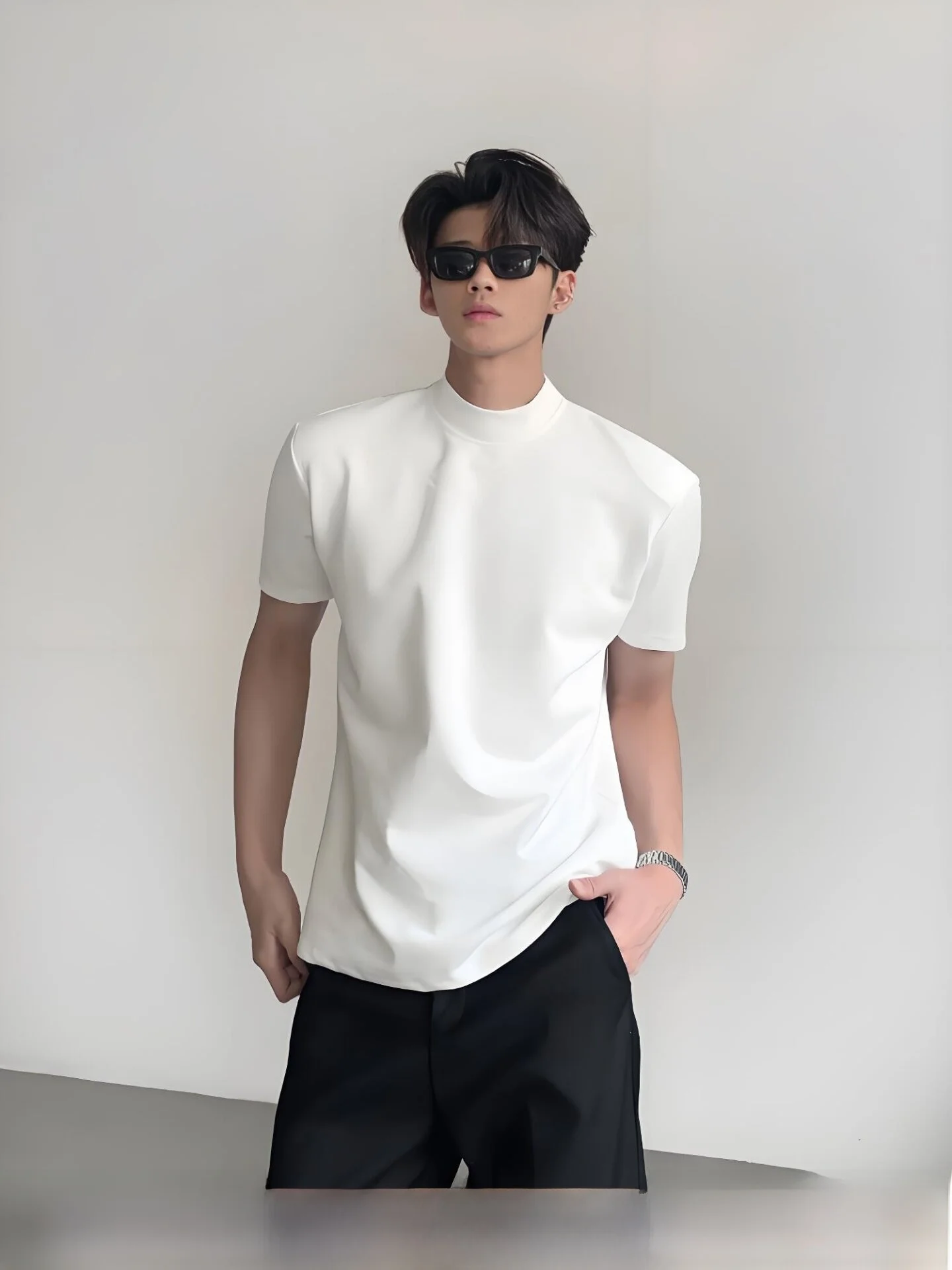 Ace Wang Jia Ge American Heavyweight Basic Style Men's Slim Fit Half High Collar T-Shirt Inner Wear Versatile Base Shir...
Ace Wang Jia Ge American Heavyweight Basic Style Men's Slim Fit Half High Collar T-Shirt Inner Wear Versatile Base Shir...