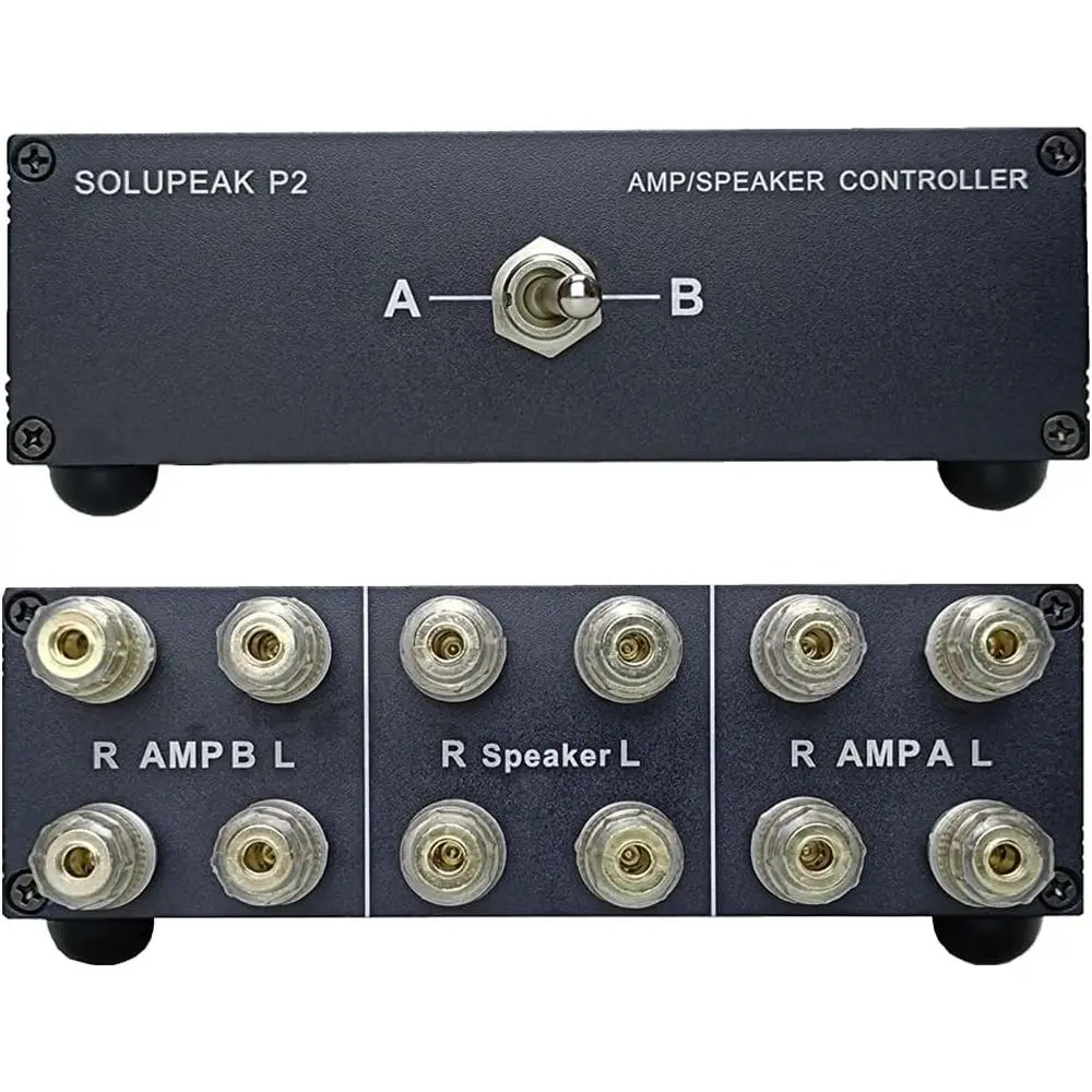 2-Way Stereo Speaker Selector with Amplifier for Dual Audio System Control
2-Way Stereo Speaker Selector with Amplifier for Dual Audio System Control