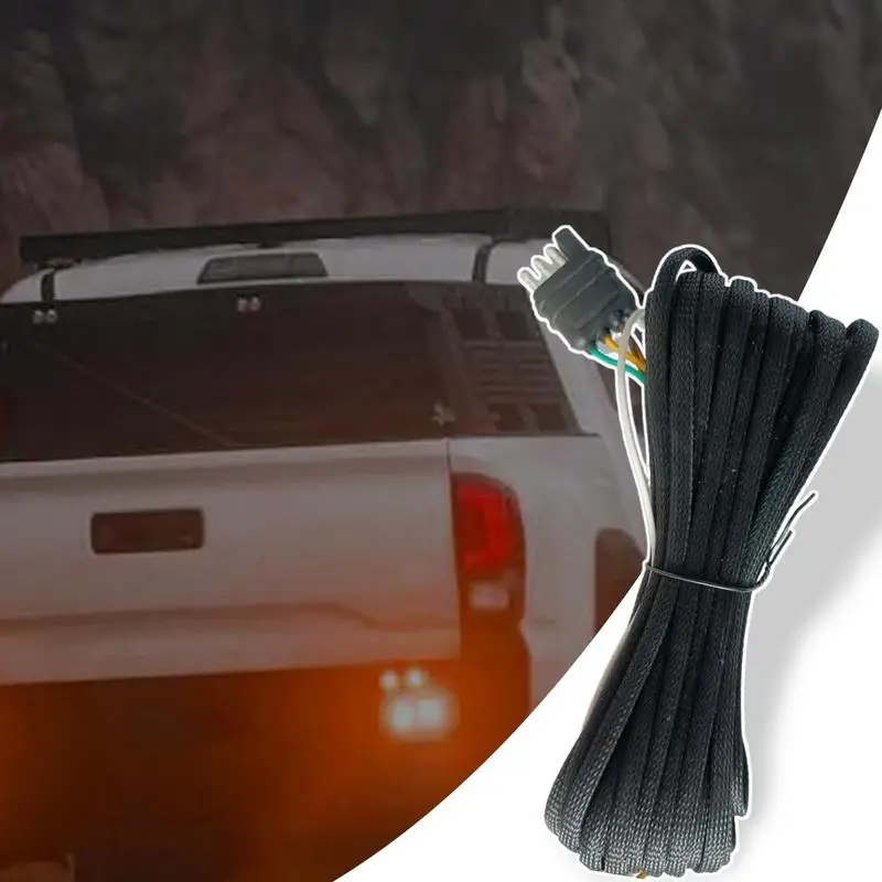 Trailer Light Wire 22 Ft Connector With Black Nylon Protective Sleeve 4 Pin Boat Trailer Wire Extension Connector Kit Towing
Trailer Light Wire 22 Ft Connector With Black Nylon Protective Sleeve 4 Pin Boat Trailer Wire Extension Connector Kit Towing
