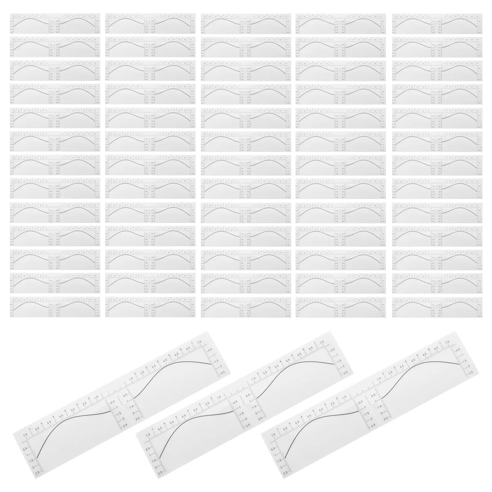 100Pcs Eyebrow Ruler Sticker Disposable Brow Mapping Tools Adhesive for Symmetrical Eyebrow Measurement Precise Shaping Stencil
100Pcs Eyebrow Ruler Sticker Disposable Brow Mapping Tools Adhesive for Symmetrical Eyebrow Measurement Precise Shaping Stencil