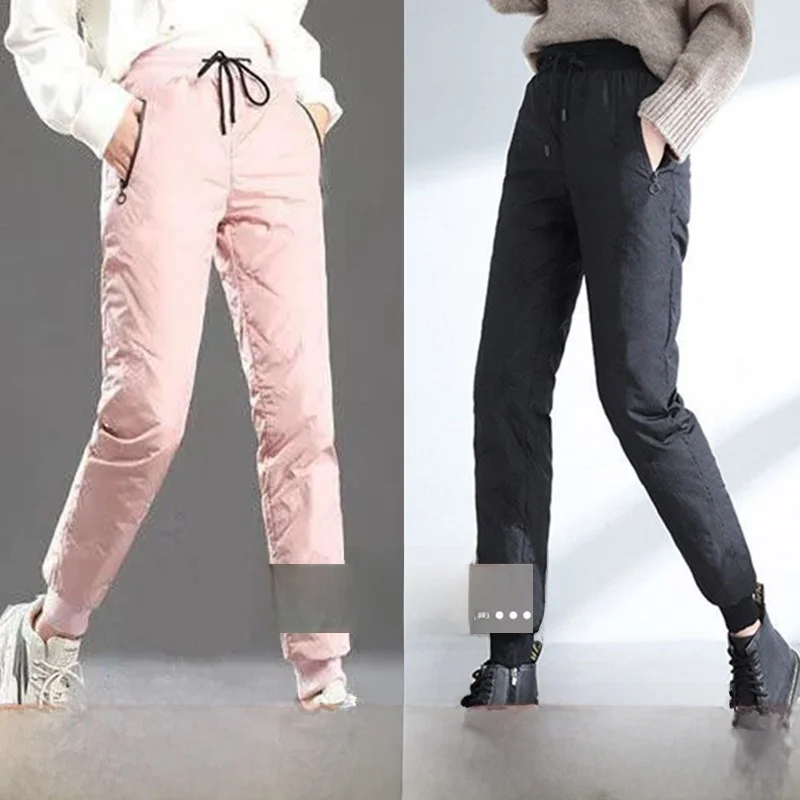 Thiened down Cotton Pants Women's Winter Outerwear Trousers Warm Cold Proof Cotton Pants Straight Leg Long Trousers
Thiened down Cotton Pants Women's Winter Outerwear Trousers Warm Cold Proof Cotton Pants Straight Leg Long Trousers