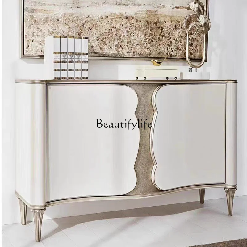 American light luxury wall cabinet Solid wood dining side cabinet Meike cream wind wall cabinet
American light luxury wall cabinet Solid wood dining side cabinet Meike cream wind wall cabinet