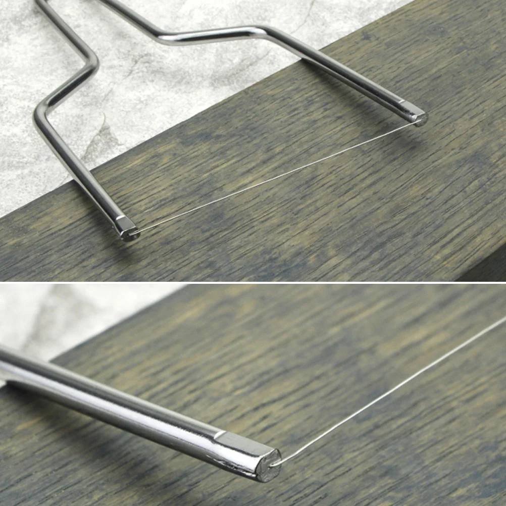 2Pcs Stainless Steel Cheese Slicer Butter Cutter Kitchen Tool for Home Bakery Cooking Baking Cheese Cutting Wire
2Pcs Stainless Steel Cheese Slicer Butter Cutter Kitchen Tool for Home Bakery Cooking Baking Cheese Cutting Wire