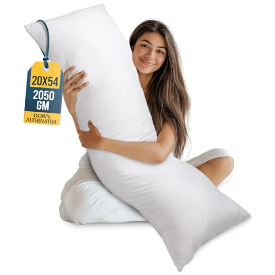Full Body Pillow for Adults,20 x 54 ch,Long Pillow sert for Sleepg, Ideal for Side Sleepers
Full Body Pillow for Adults,20 x 54 ch,Long Pillow sert for Sleepg, Ideal for Side Sleepers