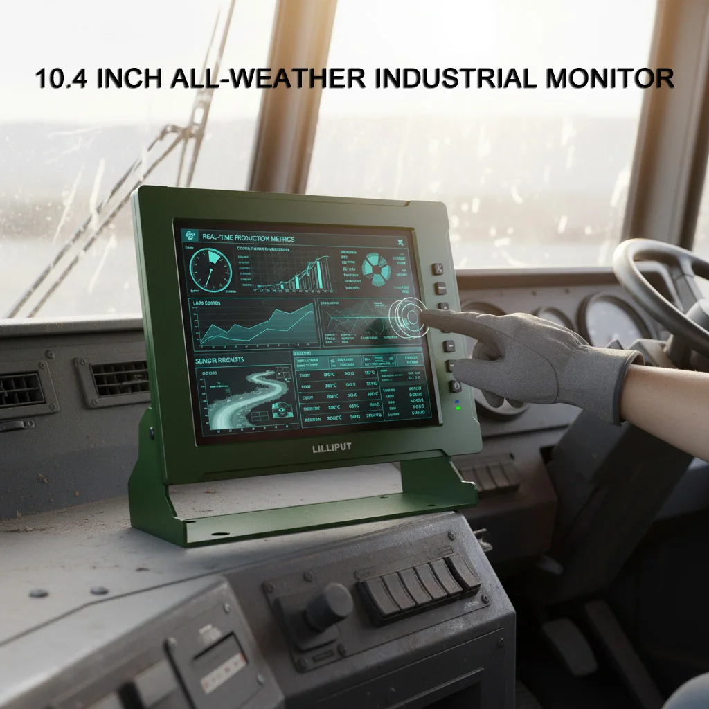 NV104 Industrial Grade 10.4 Inch Touch Monitor IP65 Waterproof 24/7 Monitoring HDMI VGA Input for Outdoor Extreme Environment
NV104 Industrial Grade 10.4 Inch Touch Monitor IP65 Waterproof 24/7 Monitoring HDMI VGA Input for Outdoor Extreme Environment