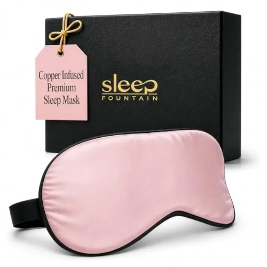 Anti Aging Silk Sleep Mask for Women, Mulberry Silk Eye Mask for Sleeping and Skin Care, Blackout Sleep Mask with Copper Ion Te
Anti Aging Silk Sleep Mask for Women, Mulberry Silk Eye Mask for Sleeping and Skin Care, Blackout Sleep Mask with Copper Ion Te