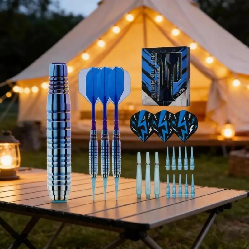 Soft Darting, 18.50g Soft Tip Darting for Dartboard with Aluminum Shafts, Plastic Tip Completed Darting Accessories Set 69HD
Soft Darting, 18.50g Soft Tip Darting for Dartboard with Aluminum Shafts, Plastic Tip Completed Darting Accessories Set 69HD