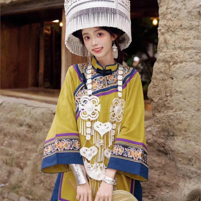 New cotton and linen clothing women's exotic embroidered garments performance costumes travel shoot styles
New cotton and linen clothing women's exotic embroidered garments performance costumes travel shoot styles