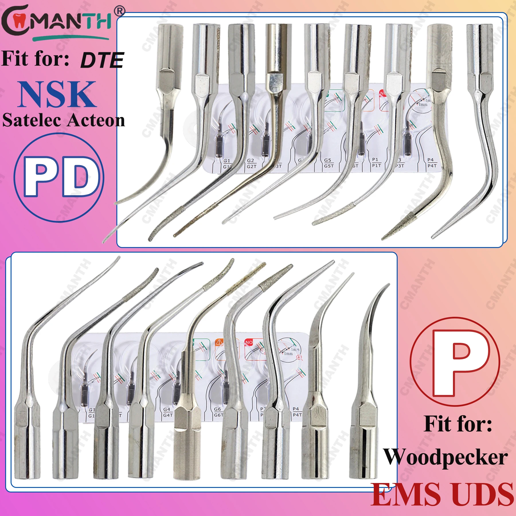 Ultrasonic Dental Scaler Tips Periodontal Tip Fit For WOODPECKER DTE EMS SATELEC Ultrasonic Scaler Tooth Whitening Dental Tools
Ultrasonic Dental Scaler Tips Periodontal Tip Fit For WOODPECKER DTE EMS SATELEC Ultrasonic Scaler Tooth Whitening Dental Tools